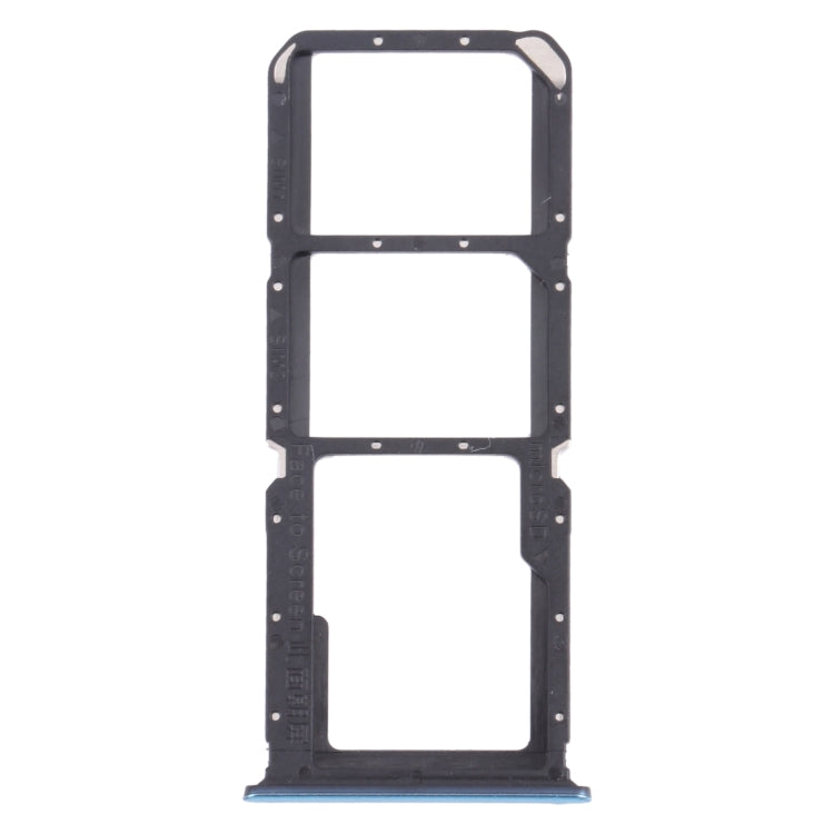 For OPPO A74 5G / A54 5G / A93 PCGM00, PEHM00  SIM Card Tray + SIM Card Tray + Micro SD Card Tray(Blue) - Card Tray by PMc TechLife | Online Shopping South Africa | PMc TechLife | Buy Now Pay Later Mobicred