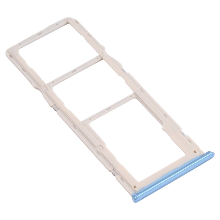 For OPPO A35 CPH2179  SIM Card Tray + SIM Card Tray + Micro SD Card Tray (Blue) - Card Tray by PMc TechLife | Online Shopping South Africa | PMc TechLife | Buy Now Pay Later Mobicred