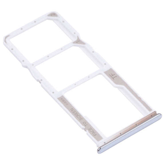SIM Card Tray + SIM Card Tray + Micro SD Card Tray for Xiaomi Redmi Note 10 4G / Redmi Note 10S M2101K7AI, M2101K7AG, M2101K7BG, M2101K7BI, M2101K7BNY, M2101K7BL (White)