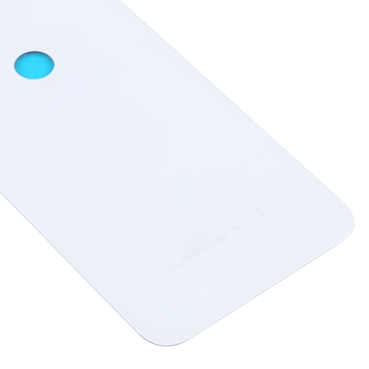 For Alcatel One Touch Shine Lite 5080 5080X 5080A 5080U 5080F 5080Q 5080D Glass Battery Back Cover  (White) - Back Cover by PMC TechLife | Online Shopping South Africa | PMC TechLife | Buy Now Pay Later Mobicred