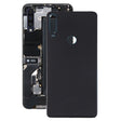 For Alcatel 3x (2019) 5048 5048U 5048Y Glass Battery Back Cover  (Black) - Back Cover by PMC TechLife | Online Shopping South Africa | PMC TechLife | Buy Now Pay Later Mobicred