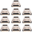 For vivo X60 Pro V2046, V2047A, V2047 10pcs Charging Port Connector - Single Tail Connector by PMC TechLife | Online Shopping South Africa | PMC TechLife | Buy Now Pay Later Mobicred