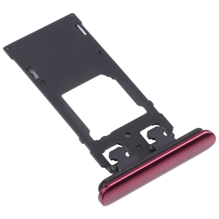 SIM Card Tray + SIM Card Tray / Micro SD Card Tray for Sony Xperia 5 (Red) - Card Tray by PMC TechLife | Online Shopping South Africa | PMC TechLife | Buy Now Pay Later Mobicred