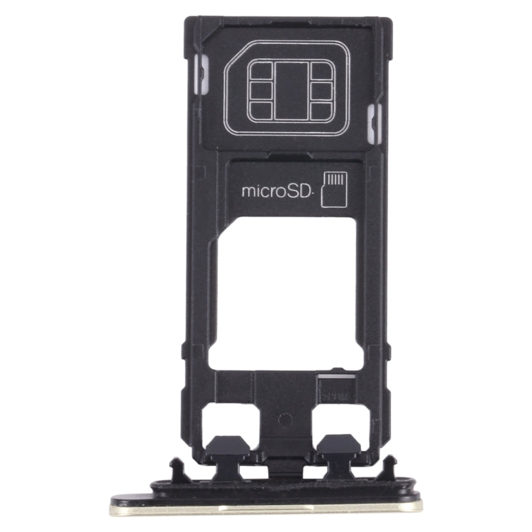 SIM Card Tray + Micro SD Card Tray for Sony Xperia X Performance (Gold) - Card Tray by PMc TechLife | Online Shopping South Africa | PMc TechLife | Buy Now Pay Later Mobicred