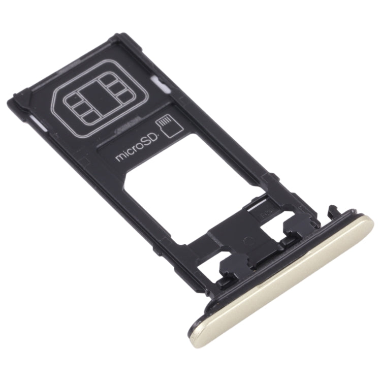 SIM Card Tray + Micro SD Card Tray for Sony Xperia X Performance (Gold) - Card Tray by PMc TechLife | Online Shopping South Africa | PMc TechLife | Buy Now Pay Later Mobicred