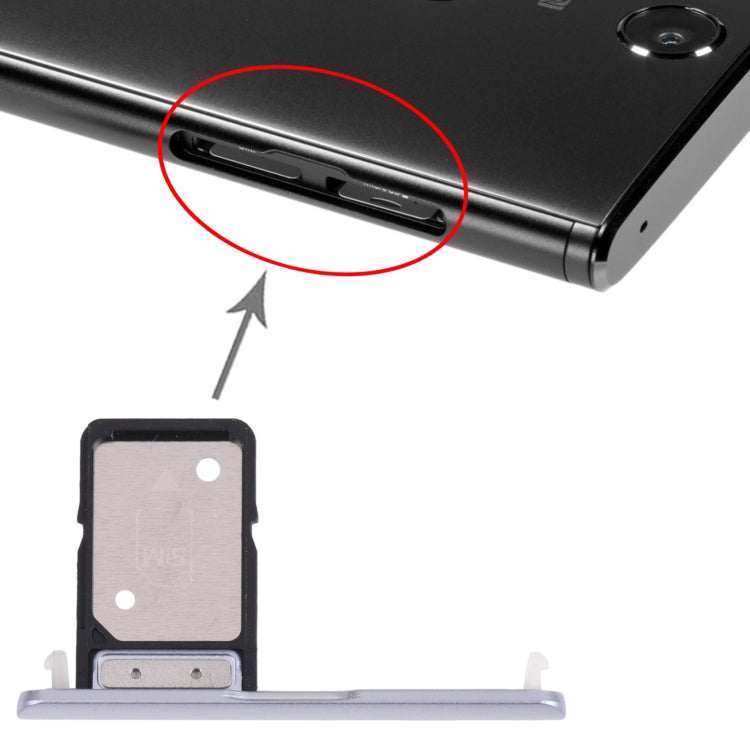 SIM Card Tray for Sony Xperia XA2 Plus (Silver) - Card Tray by PMC TechLife | Online Shopping South Africa | PMC TechLife | Buy Now Pay Later Mobicred