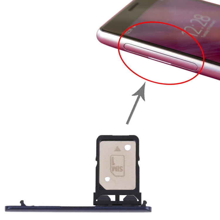 SIM Card Tray for Sony Xperia 10 Plus / 10 (Blue) - Card Tray by PMC TechLife | Online Shopping South Africa | PMC TechLife | Buy Now Pay Later Mobicred