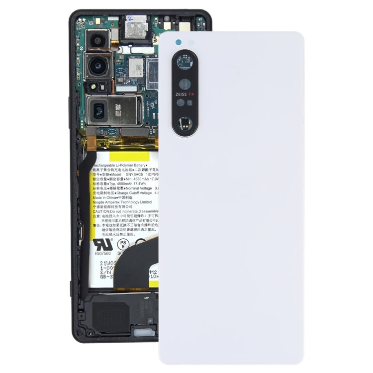 Battery Back Cover for Sony Xperia 1 II(White) - Back Cover by PMC TechLife | Online Shopping South Africa | PMC TechLife | Buy Now Pay Later Mobicred