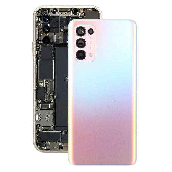 For OPPO Reno5 K PEGM10 Original Battery Back Cover (Orange)