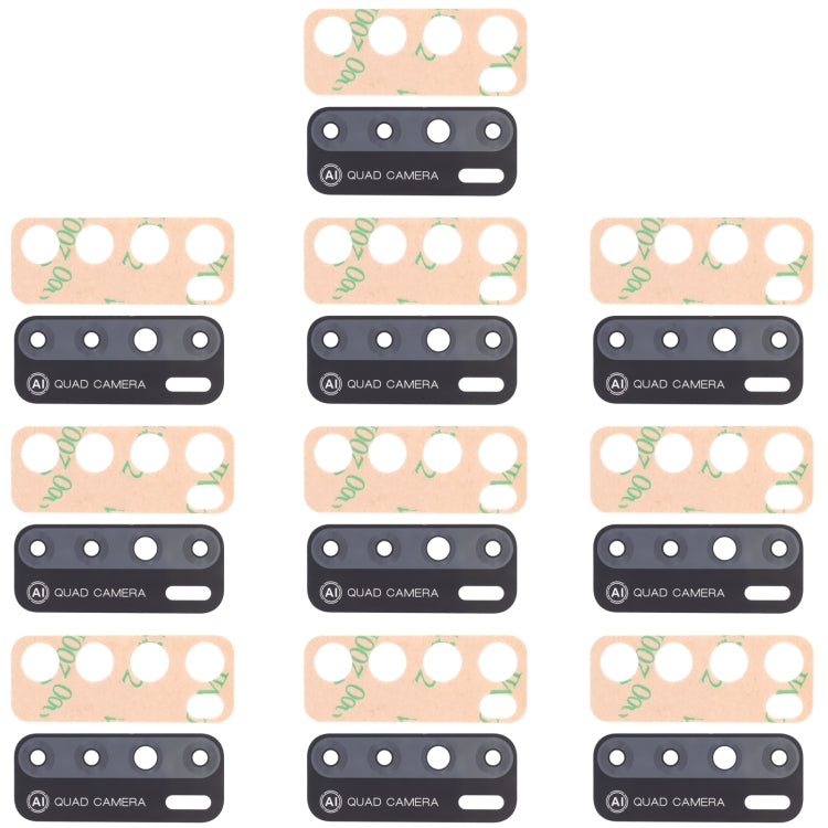 For Tecno Pouvoir 4 / 4 Pro LC7 10pcs Back Camera Lens - Camera Parts by PMc TechLife | Online Shopping South Africa | PMc TechLife | Buy Now Pay Later Mobicred