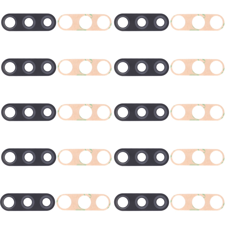 For Tecno Pouvoir 3 Plus LB8, LB8a 10pcs Back Camera Lens - Camera Parts by PMc TechLife | Online Shopping South Africa | PMc TechLife | Buy Now Pay Later Mobicred