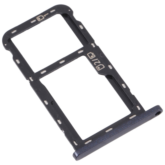 For ZTE Blade A72 SIM Card Tray + SIM Card Tray / Micro SD Card Tray (Grey)