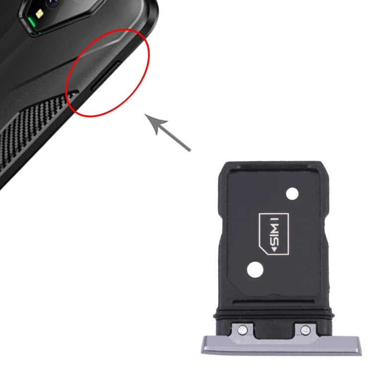 SIM Card Tray + SIM Card Tray for Xiaomi Black Shark 3 KLE-H0, KLE-A0 (Silver) - Card Tray by PMc TechLife | Online Shopping South Africa | PMc TechLife | Buy Now Pay Later Mobicred