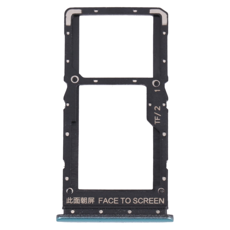 SIM Card Tray + SIM Card Tray / Micro SD Card Tray for Xiaomi Poco X3 GT 21061110AG (Green) - Card Tray by PMc TechLife | Online Shopping South Africa | PMc TechLife | Buy Now Pay Later Mobicred
