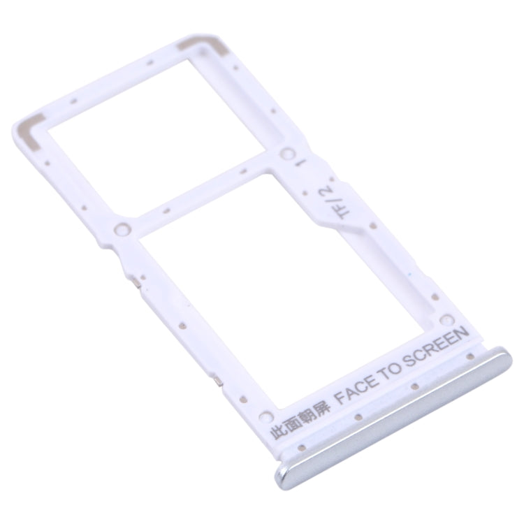 SIM Card Tray + SIM Card Tray / Micro SD Card Tray for Xiaomi Poco X3 GT 21061110AG (White) - Card Tray by PMc TechLife | Online Shopping South Africa | PMc TechLife | Buy Now Pay Later Mobicred