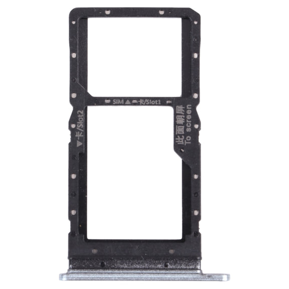 SIM Card Tray + SIM Card Tray / Micro SD Card Tray for Honor play 5T (Green)
