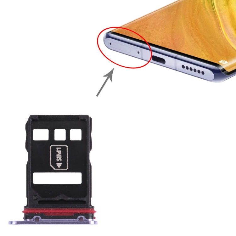 SIM Card Tray + NM Card Tray for Huawei Mate 30E Pro 5G (Purple) - Card Socket by PMc TechLife | Online Shopping South Africa | PMc TechLife | Buy Now Pay Later Mobicred