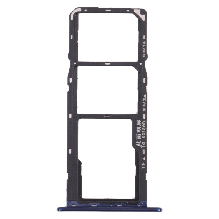 SIM Card Tray + SIM Card Tray + Micro SD Card Tray for Huawei Y6 Prime (2018) (Blue) - Card Socket by PMc TechLife | Online Shopping South Africa | PMc TechLife | Buy Now Pay Later Mobicred