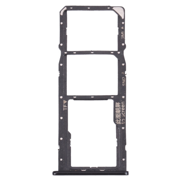 SIM Card Tray + SIM Card Tray + Micro SD Card Tray for Huawei Enjoy 8 (Black)
