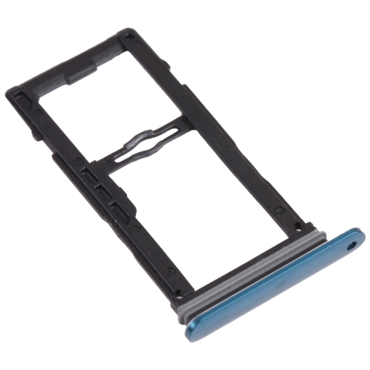 Nano SIM Card Tray + Nano SIM Card Tray / Micro SD Card Tray for LG G8S ThinQ LMG810, LM-G810, LMG810EAW (Blue) - For LG by PMc TechLife | Online Shopping South Africa | PMc TechLife | Buy Now Pay Later Mobicred