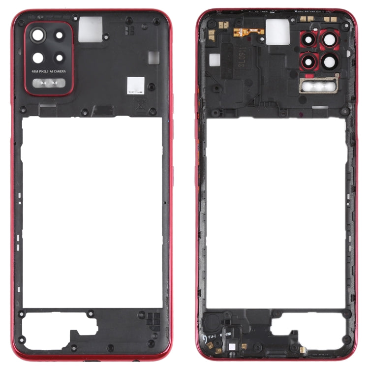 Middle Frame Bezel Plate for LG Q52 / K62 (Red) - For LG by PMc TechLife | Online Shopping South Africa | PMc TechLife | Buy Now Pay Later Mobicred