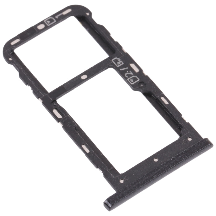SIM Card Tray + SIM Card Tray / Micro SD Card Tray for ZTE Blade V10 Vita (Black) - For ZTE by PMc TechLife | Online Shopping South Africa | PMc TechLife | Buy Now Pay Later Mobicred