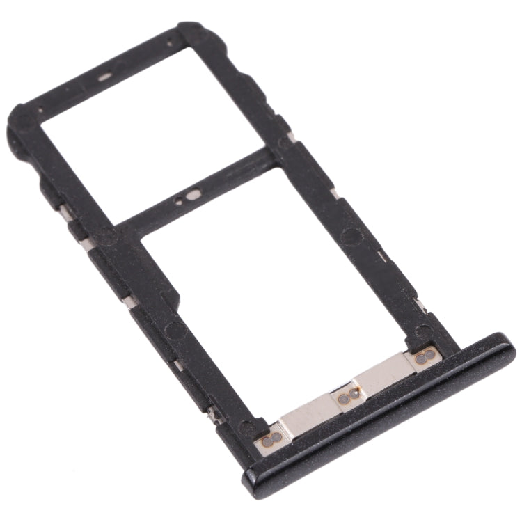 SIM Card Tray + SIM Card Tray / Micro SD Card Tray for ZTE Blade V10 Vita (Black) - For ZTE by PMc TechLife | Online Shopping South Africa | PMc TechLife | Buy Now Pay Later Mobicred