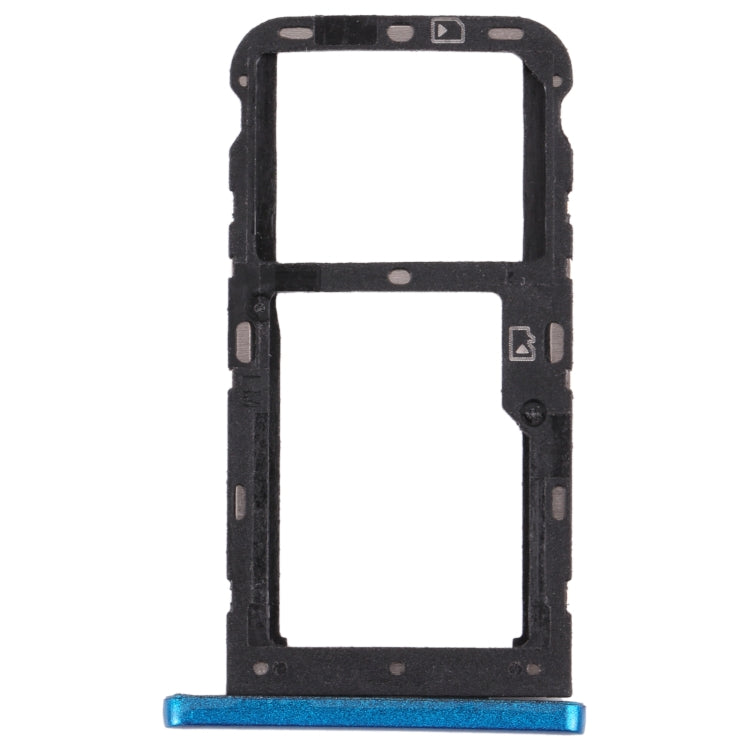 SIM Card Tray + SIM Card Tray / Micro SD Card Tray for ZTE Blade V10 Vita (Blue) - For ZTE by PMC TechLife | Online Shopping South Africa | PMC TechLife
