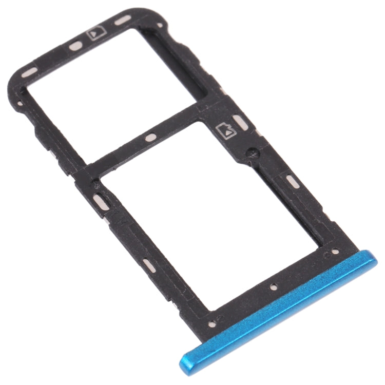 SIM Card Tray + SIM Card Tray / Micro SD Card Tray for ZTE Blade V10 Vita (Blue) - For ZTE by PMC TechLife | Online Shopping South Africa | PMC TechLife