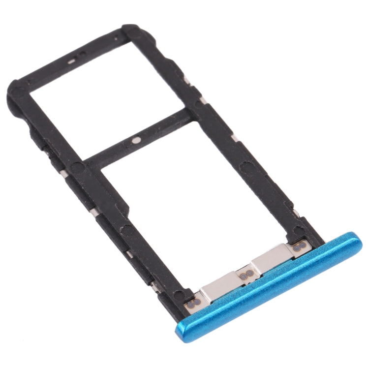 SIM Card Tray + SIM Card Tray / Micro SD Card Tray for ZTE Blade V10 Vita (Blue) - For ZTE by PMC TechLife | Online Shopping South Africa | PMC TechLife