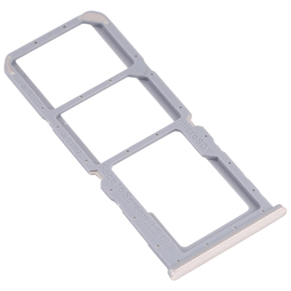 For OPPO A54S CPH2273  SIM Card Tray + SIM Card Tray + Micro SD Card Tray (Gold)