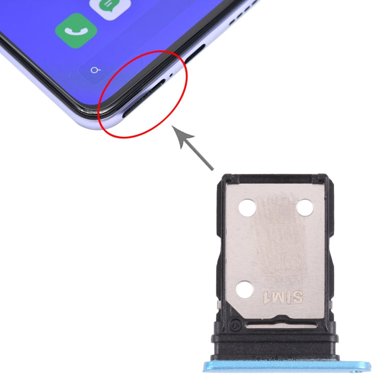 For OPPO Realme X7 Pro RMX2121 RMX2111  SIM Card Tray + SIM Card Tray (Blue) - Card Tray by PMC TechLife | Online Shopping South Africa | PMC TechLife | Buy Now Pay Later Mobicred