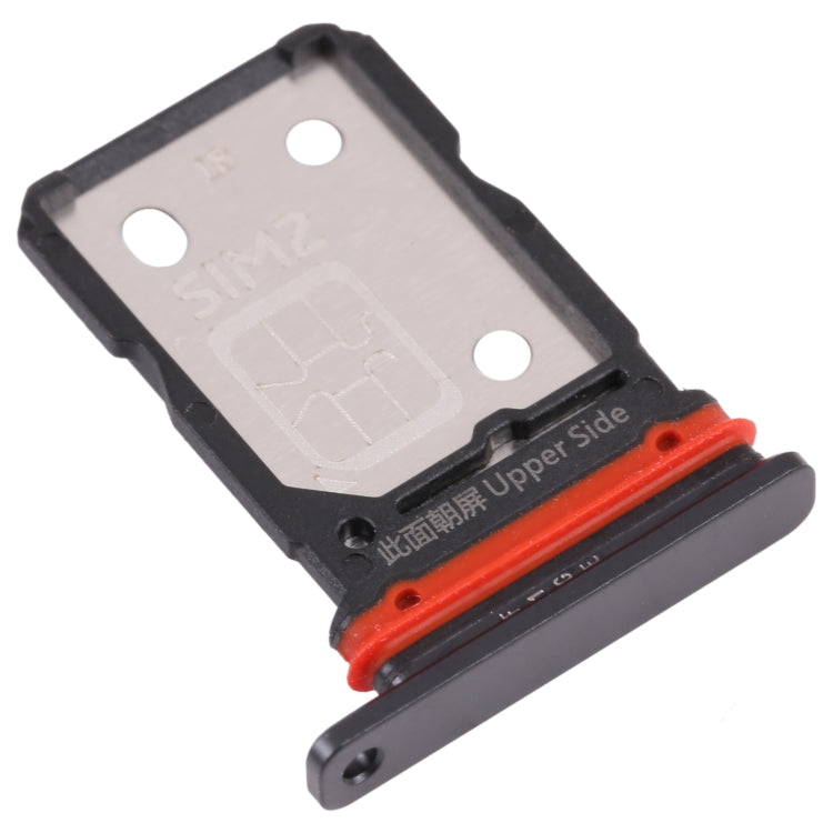 For vivo iQOO 8 SIM Card Tray + SIM Card Tray (Black) - Card Socket by PMc TechLife | Online Shopping South Africa | PMc TechLife | Buy Now Pay Later Mobicred