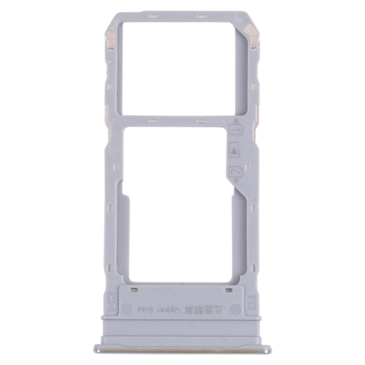For vivo Y76s V2156A SIM Card Tray + SIM Card Tray / Micro SD Card Tray (Silver) - Card Socket by PMc TechLife | Online Shopping South Africa | PMc TechLife | Buy Now Pay Later Mobicred