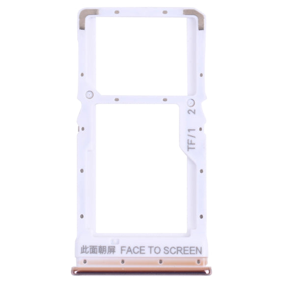 SIM Card Tray + Micro SD Card Tray for Xiaomi Poco X3 Pro M2102J20SG M2102J20SI (Gold)