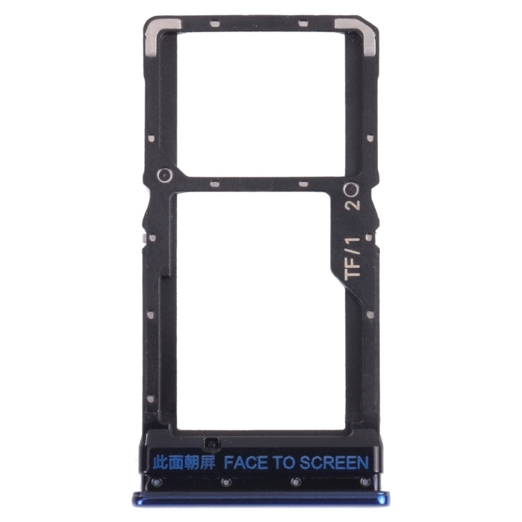 SIM Card Tray + Micro SD Card Tray for Xiaomi Poco X3 Pro M2102J20SG M2102J20SI (Blue) - Card Tray by PMc TechLife | Online Shopping South Africa | PMc TechLife | Buy Now Pay Later Mobicred