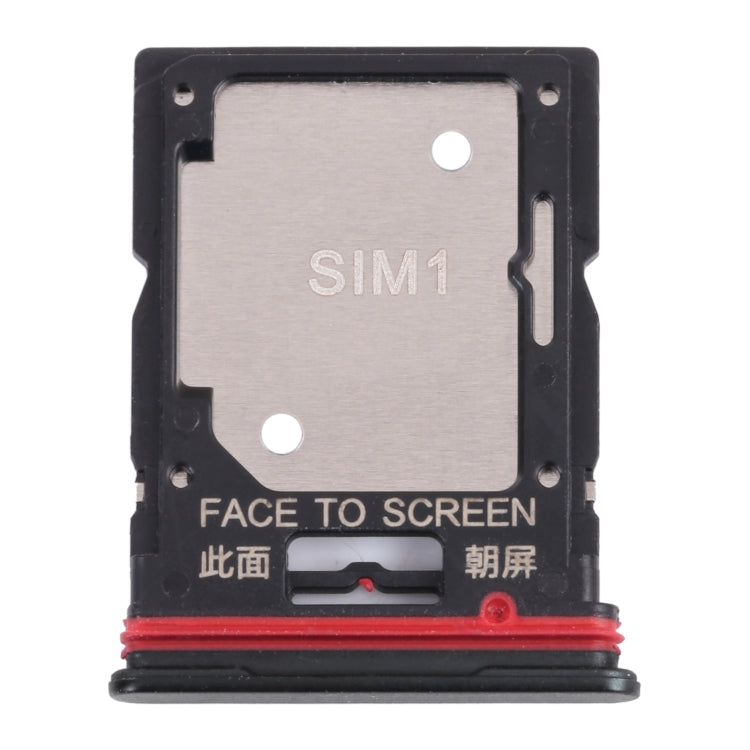 SIM Card Tray + SIM Card Tray / Micro SD Card Tray for Xiaomi Redmi Note 11 Pro (China) 21091116C / Redmi Note 11 Pro+ 5G / 11i / 11i HyperCharge 5G 21091116UI(Black) - Card Tray by PMC TechLife | Online Shopping South Africa | PMC TechLife