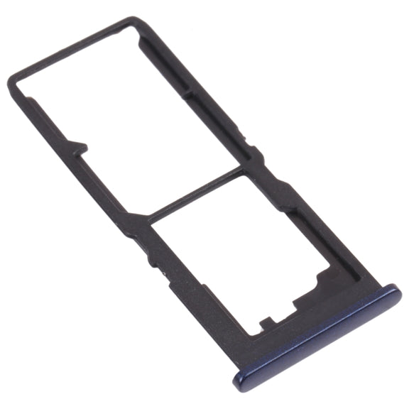For vivo Y12S 2021 / Y12a V2069 SIM Card Tray + SIM Card Tray + Micro SD Card Tray (Black)