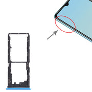 For vivo Y20G / Y20s (G) SIM Card Tray + SIM Card Tray + Micro SD Card Tray (Blue)