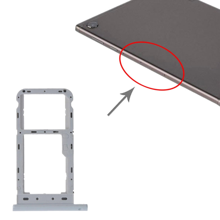 SIM Card Tray + Micro SD Card Tray for Lenovo Tab M10 TB-X505X TB-X505L TB-X505F TB-X505 (White)