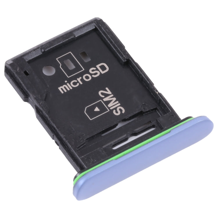 Original SIM Card Tray + SIM Card Tray / Micro SD Card Tray for Sony Xperia 10 III(Blue) - Card Tray by PMC TechLife | Online Shopping South Africa | PMC TechLife