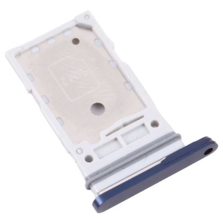For Samsung Galaxy S21 FE 5G SM-G990B Original SIM Card Tray + SIM Card Tray (Blue)