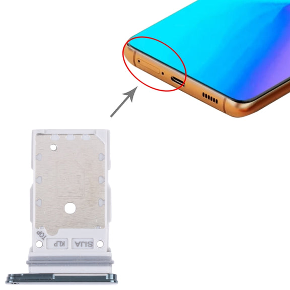 For Samsung Galaxy S22+ 5G / S22 5G / SM-S906B SM-S901B Original SIM Card Tray + SIM Card Tray (Green)