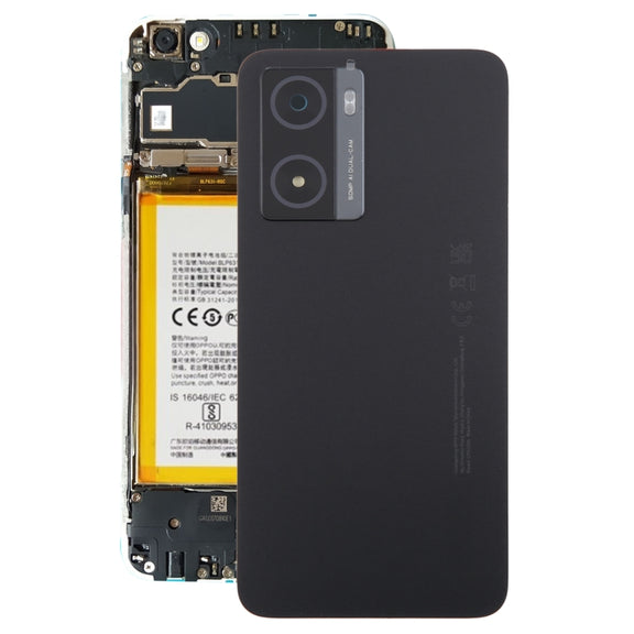 For OPPO A77s Original Battery Back Cover with Camera Lens Cover(Black)