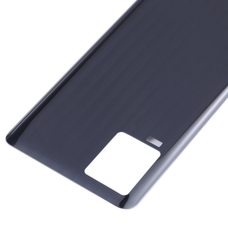For vivo iQOO 7 V2049A I2009 Glass Battery Back Cover (Black) - Back Cover by PMC TechLife | Online Shopping South Africa | PMC TechLife | Buy Now Pay Later Mobicred