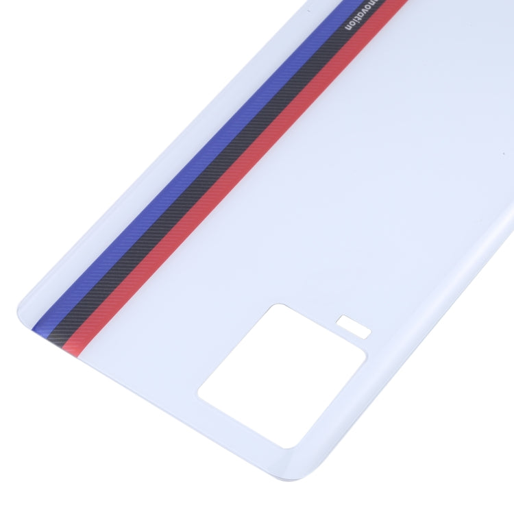 For vivo iQOO 7 V2049A I2009 Glass Battery Back Cover (White) - Back Cover by PMC TechLife | Online Shopping South Africa | PMC TechLife | Buy Now Pay Later Mobicred