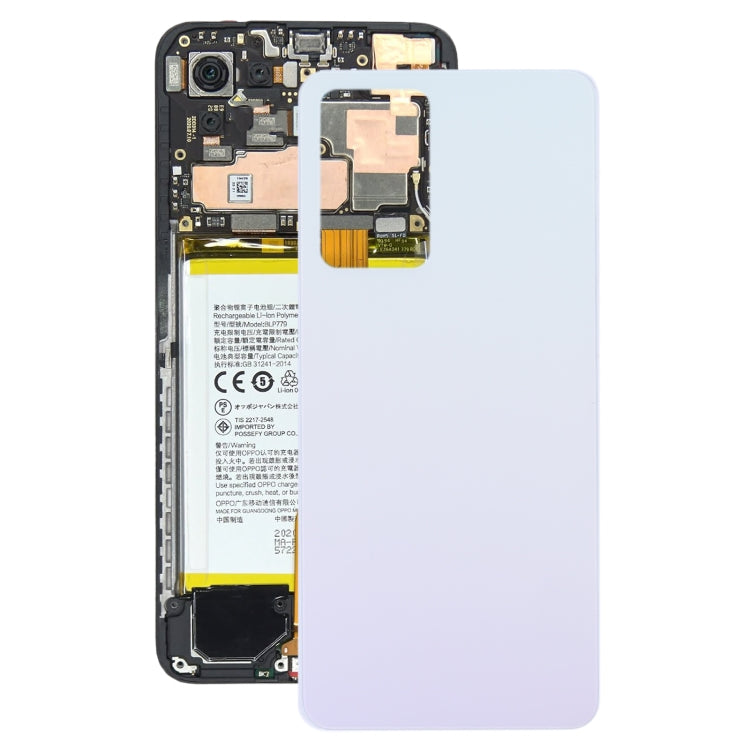 For OPPO Reno7 Pro 5G Glass Battery Back Cover (Pink) - Back Cover by PMC TechLife | Online Shopping South Africa | PMC TechLife | Buy Now Pay Later Mobicred