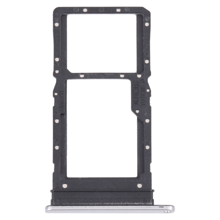 SIM Card Tray + SIM Card Tray / Micro SD Card Tray for Honor Play 30 Plus(Silver) - Card Socket by PMc TechLife | Online Shopping South Africa | PMc TechLife | Buy Now Pay Later Mobicred