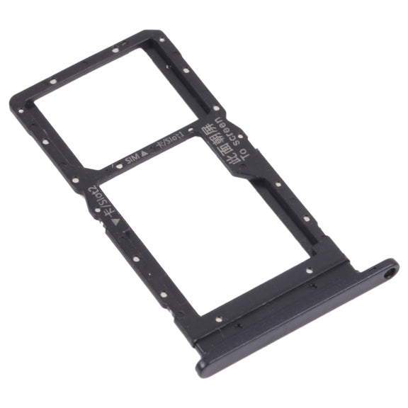 SIM Card Tray + SIM Card Tray / Micro SD Card Tray for Honor Play 20 (Black)