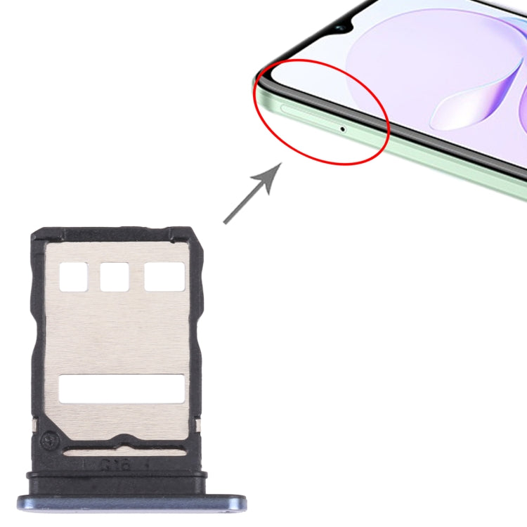 SIM Card Tray + SIM Card Tray for Huawei Nzone S7 5G (Blue) - Card Socket by PMc TechLife | Online Shopping South Africa | PMc TechLife | Buy Now Pay Later Mobicred